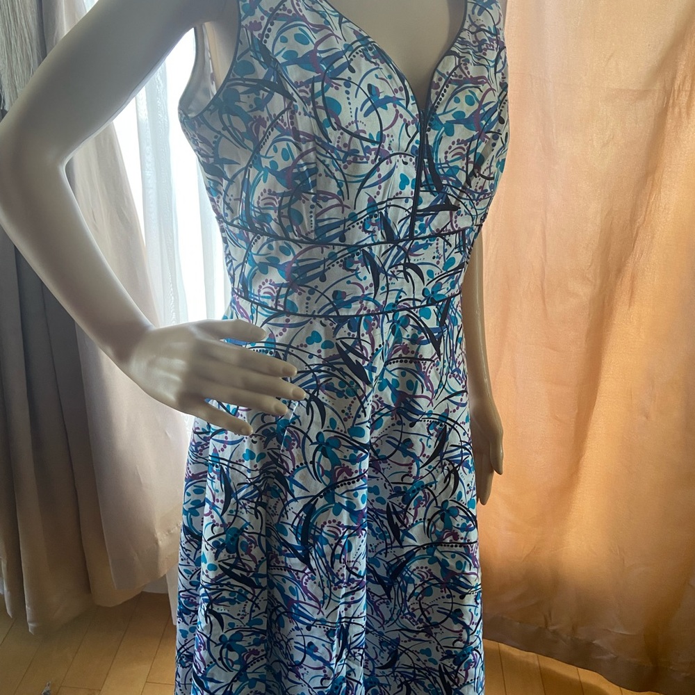 Midi all  linen dress